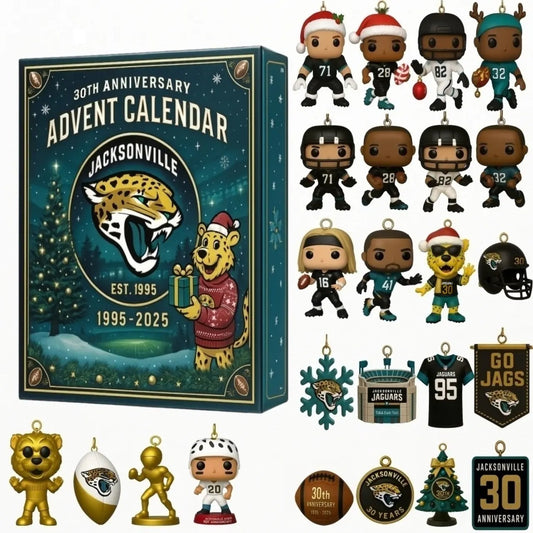 DISCOUNT 60% Jacksonville Jaguars 30th Anniversary 2025 Advent Calendar BQH