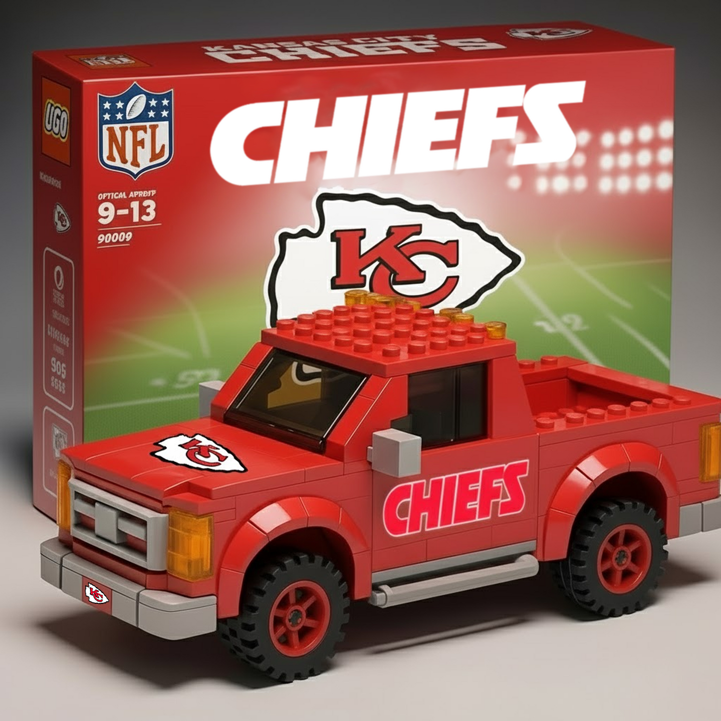 KC x NFL Building Blocks Truck Toy Set V2 DatND DVT