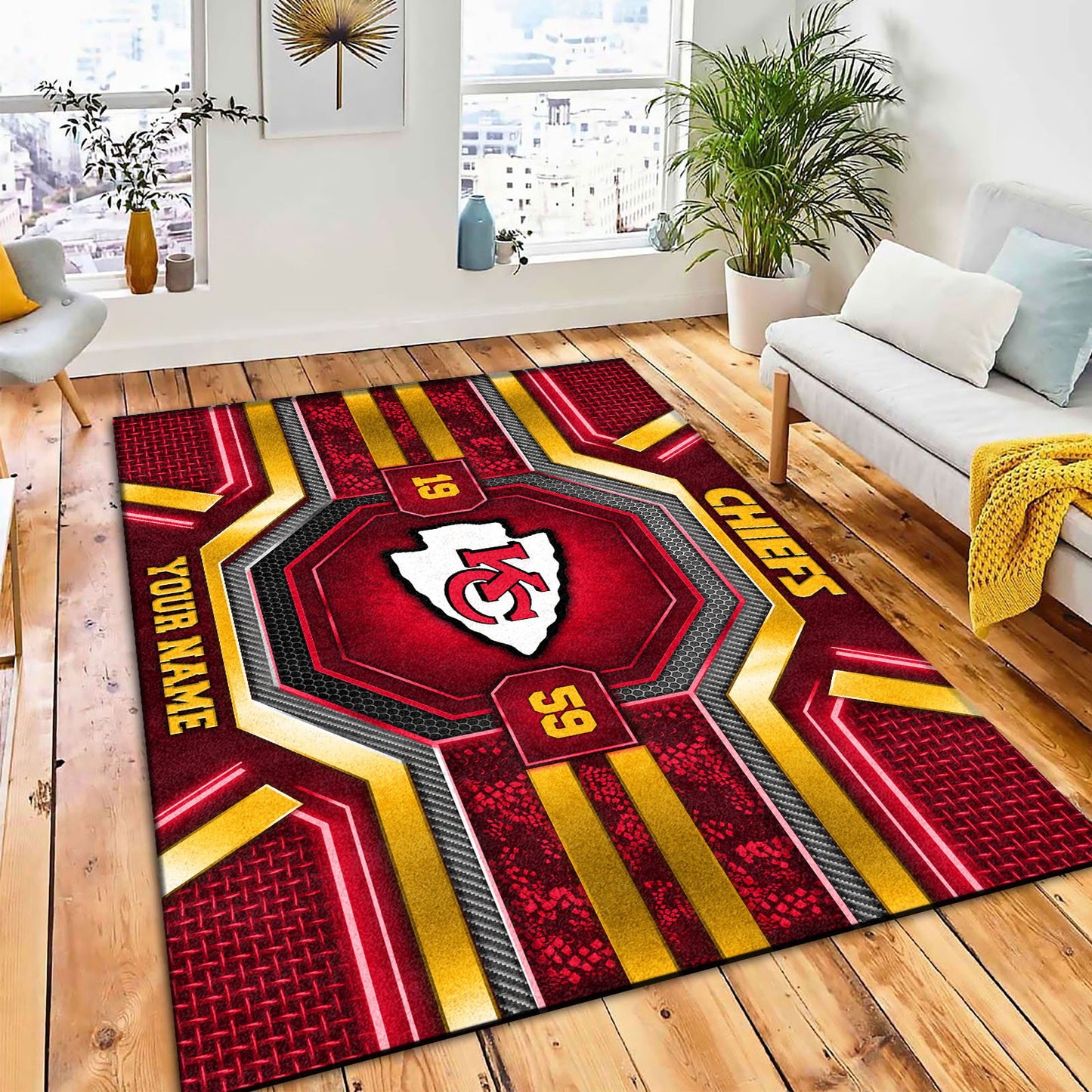 KC x NFL Custom Rug DatND DVT