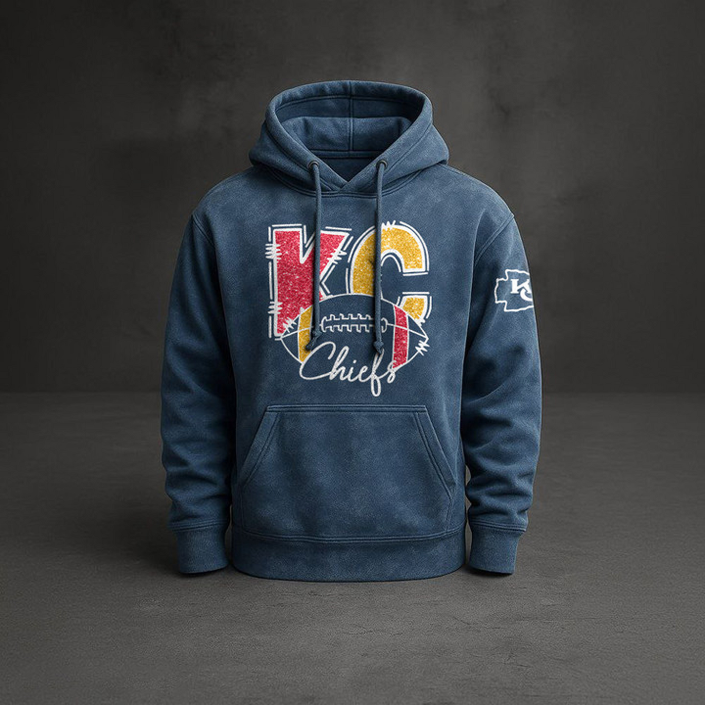 KC x NFL Embossed Hoodie DatND THUONGNH