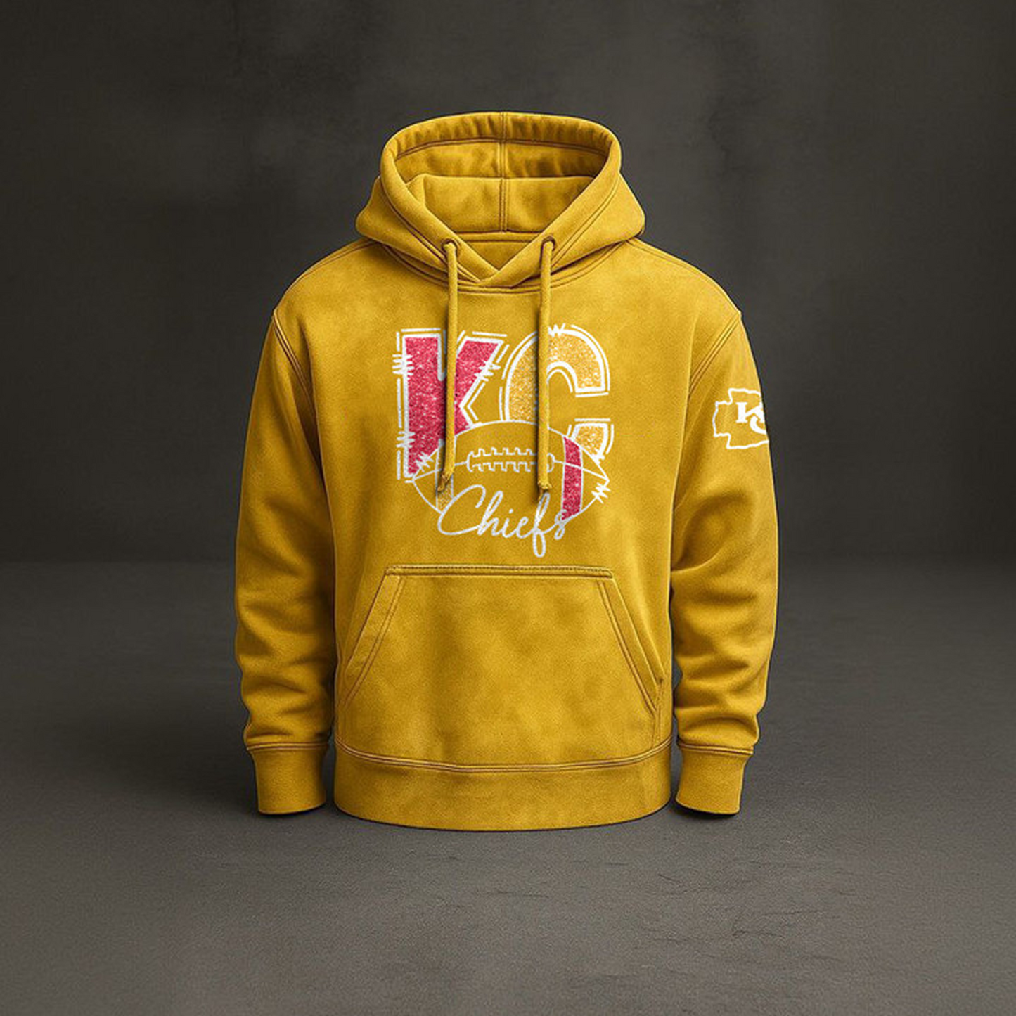 KC x NFL Embossed Hoodie DatND THUONGNH