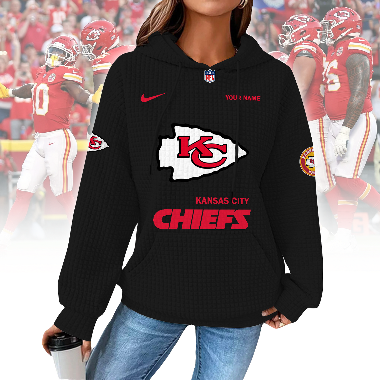 KC x NFL Waffle Hoodie  0310 DatND DVT