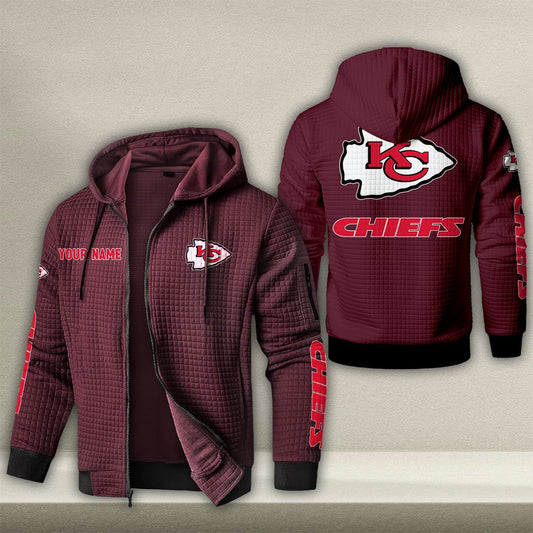 KC x NFL Quilted Zip Hoodie DatND DVT
