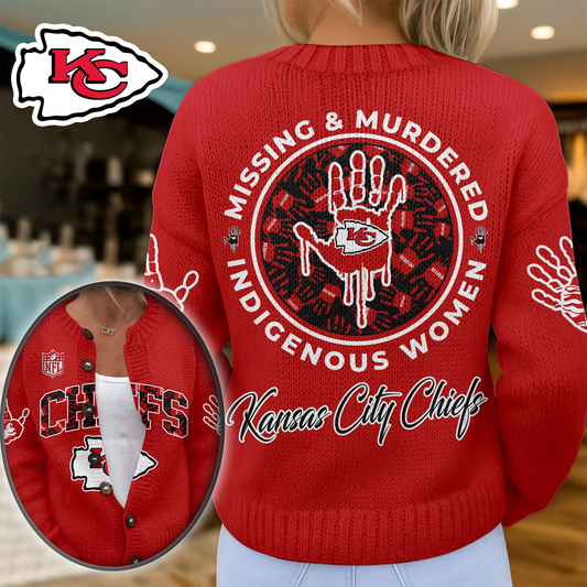 KCC Premium NFL Cozy Knit Cardigan DDT NTL