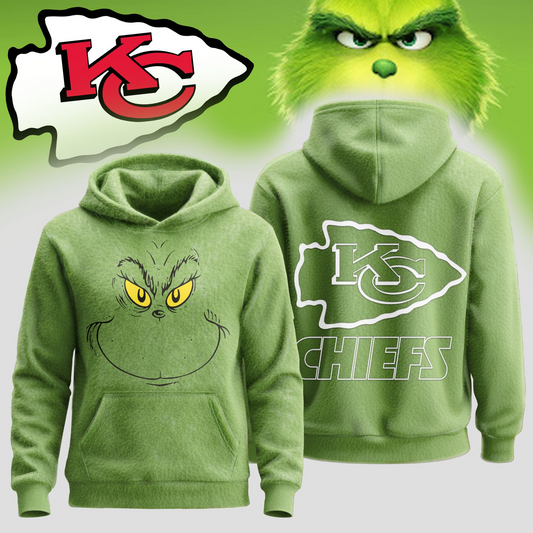 KCC Premium NFL Grinch Christmas Hoodie DDT CTND