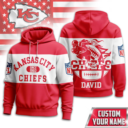 KCC Premium NFL Touchdown Spirit Personalized Hoodie DDT CTND