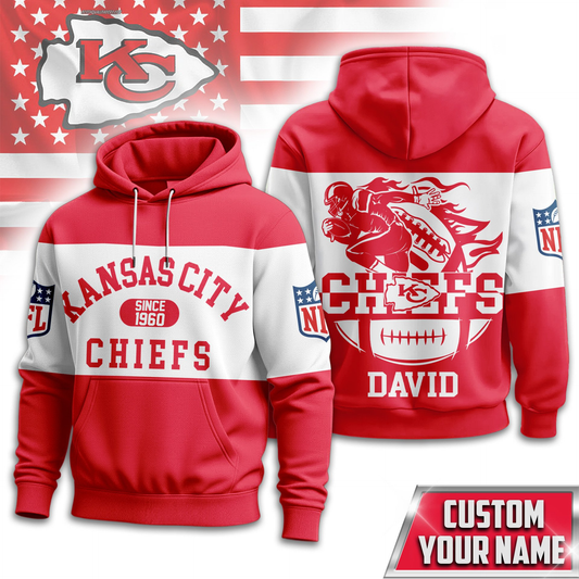 KCC Premium NFL Touchdown Spirit Personalized Hoodie DDT CTND