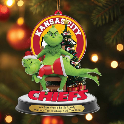 KCC Premium NFL x Grinch Acrylic Ornament DDT NTL