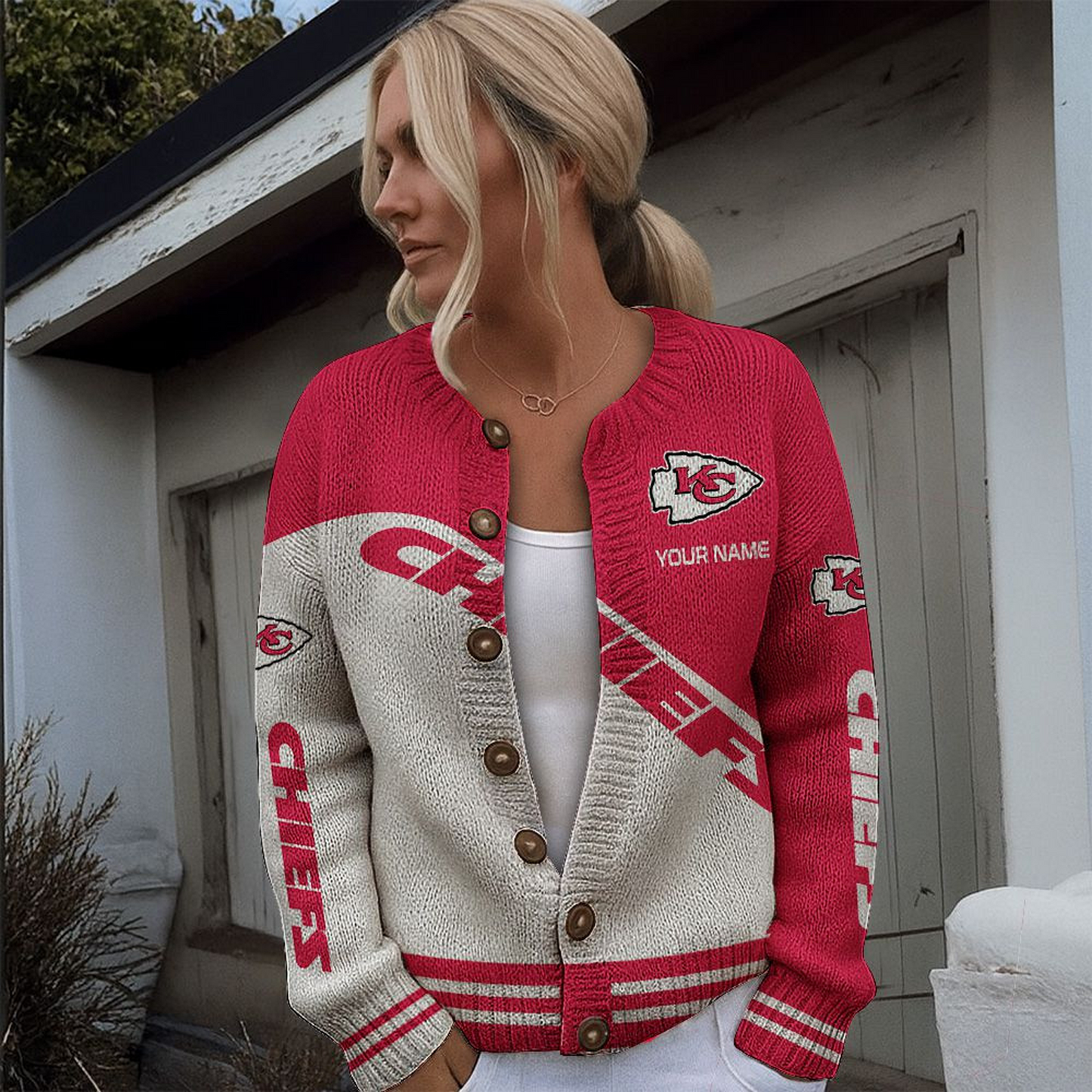 KCC x NFL Knitted Cardigan DATND TANTD