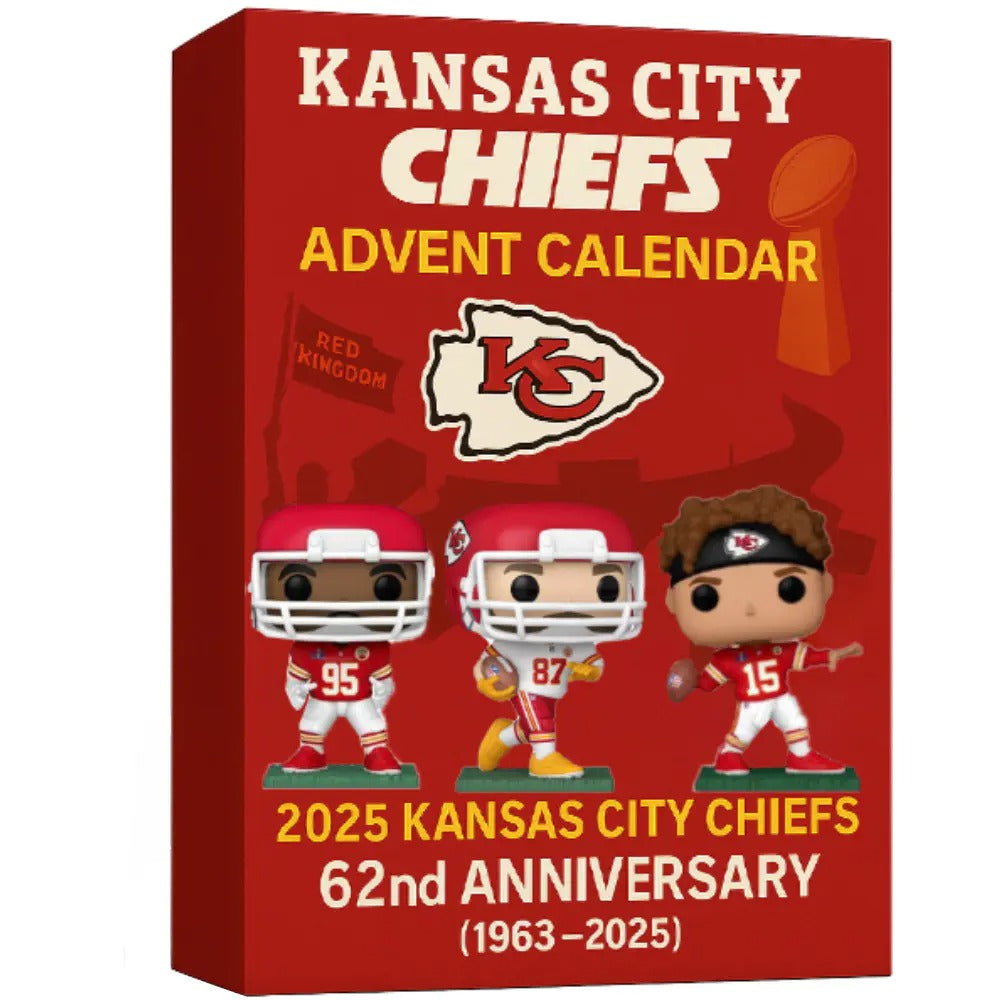 DISCOUNT 60% Kansas City Chiefs 2025 62nd Anniversary Advent Calendar BQH
