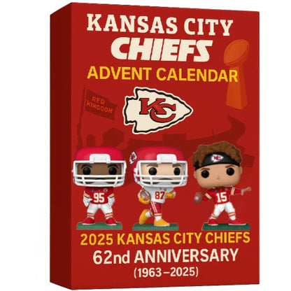 DISCOUNT 60% Kansas City Chiefs 2025 62nd Anniversary Advent Calendar BQH