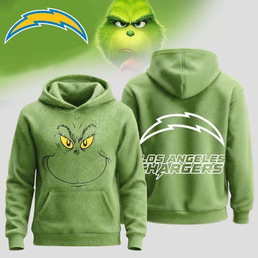 LAC Premium NFL Grinch Christmas Hoodie DDT CTND