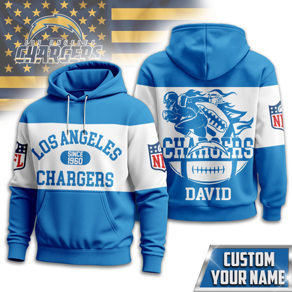 LAC Premium NFL Touchdown Spirit Personalized Hoodie DDT CTND