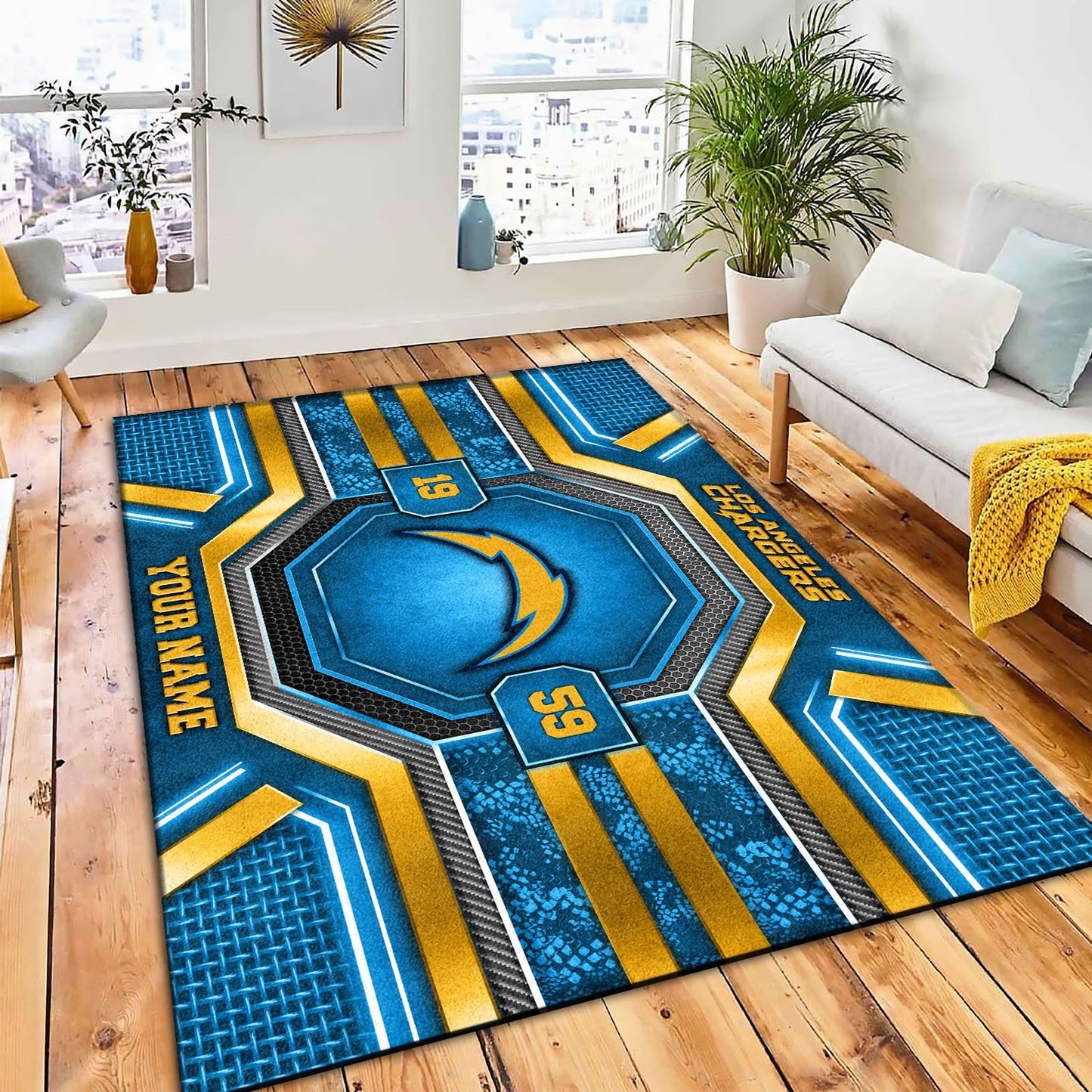 LAC x NFL Custom Rug DatND DVT