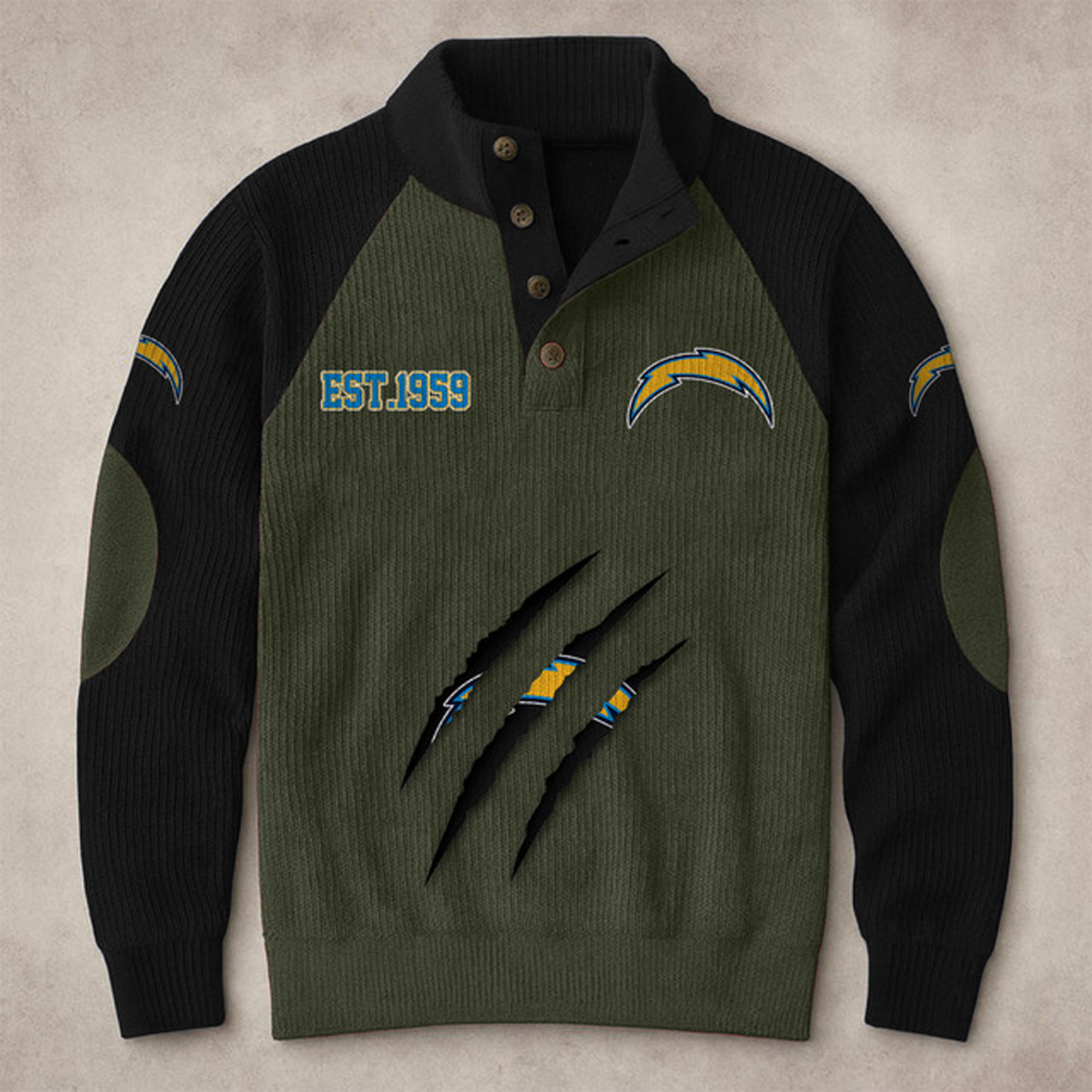 LAC X NFL corduroy colorblock long sleeves V1 NAK THUONGNH