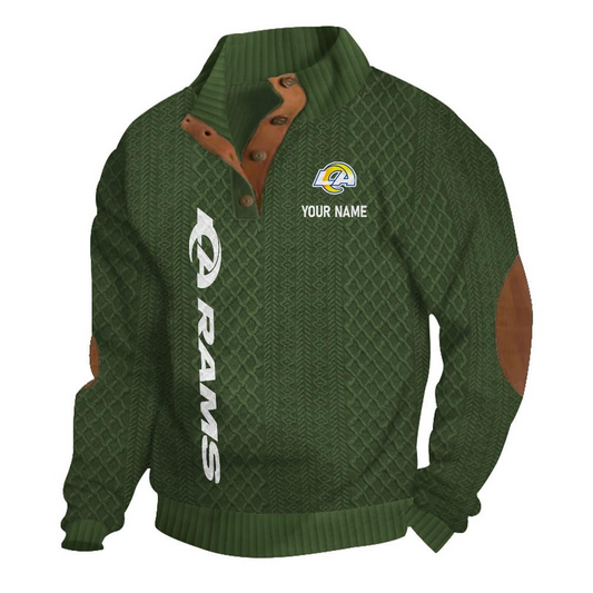 LAR NFL Basic Knitted Stand Collar Sweatshirt DDT CTND