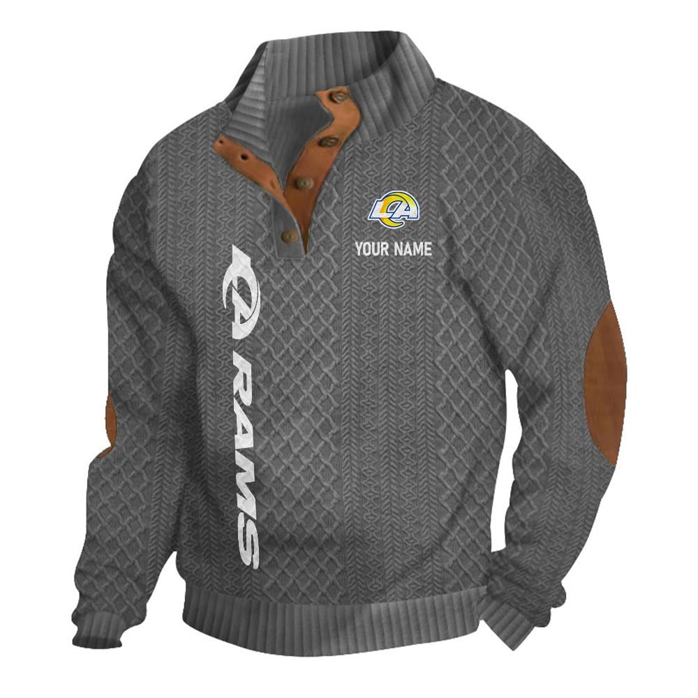 LAR NFL Basic Knitted Stand Collar Sweatshirt DDT CTND