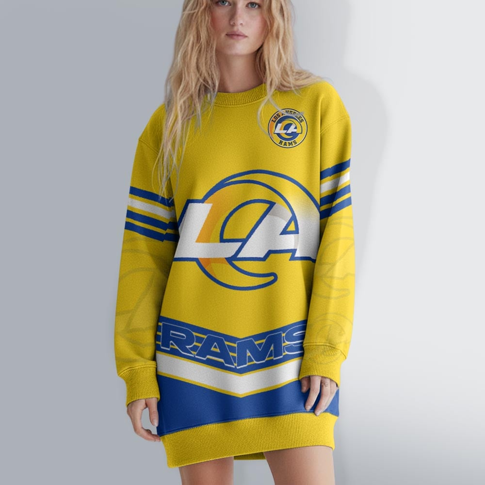 LAR NFL Sweatshirt Dress DDT HLPHUONG