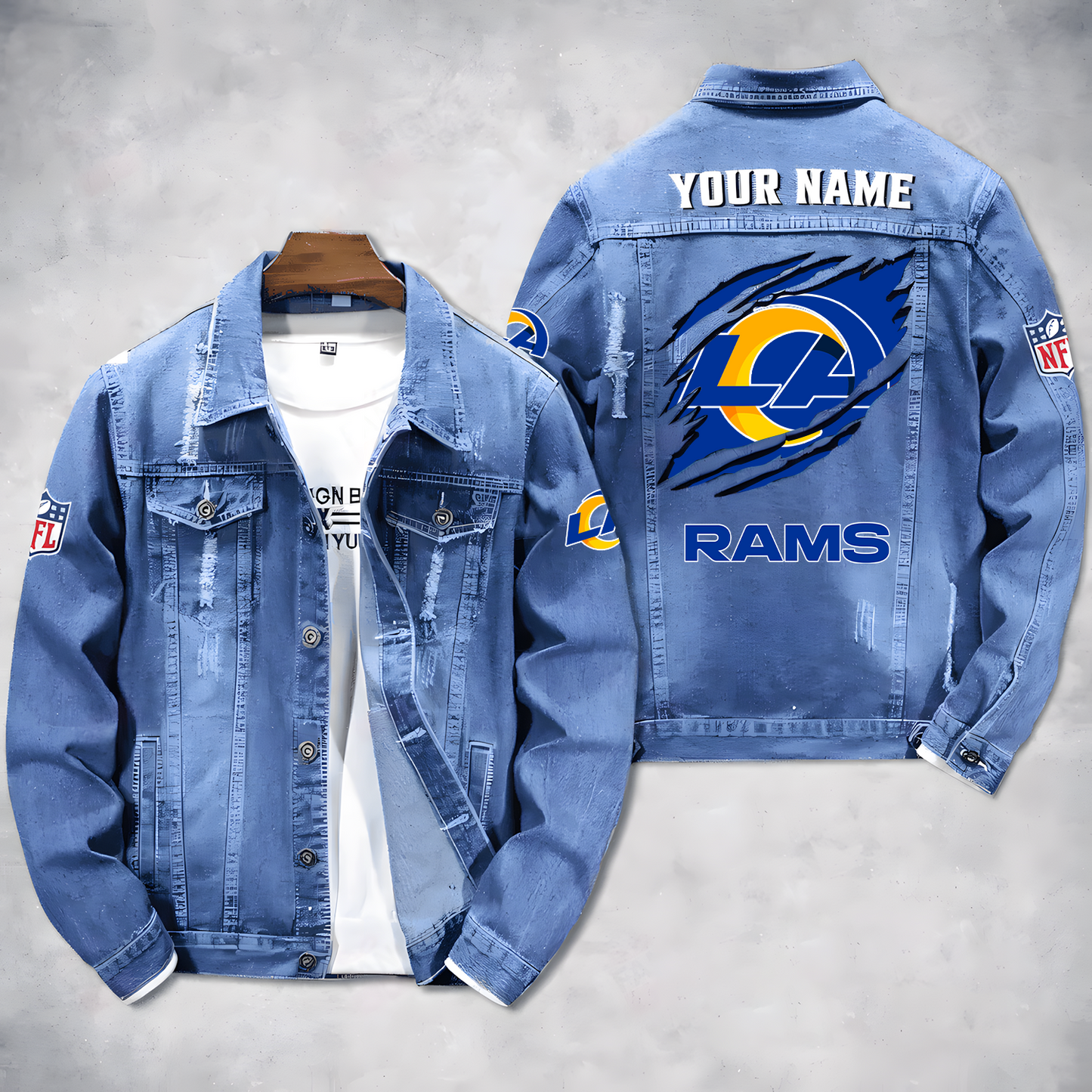 LAR X NFL Denim Jacket 0210 DatND ThuongNH