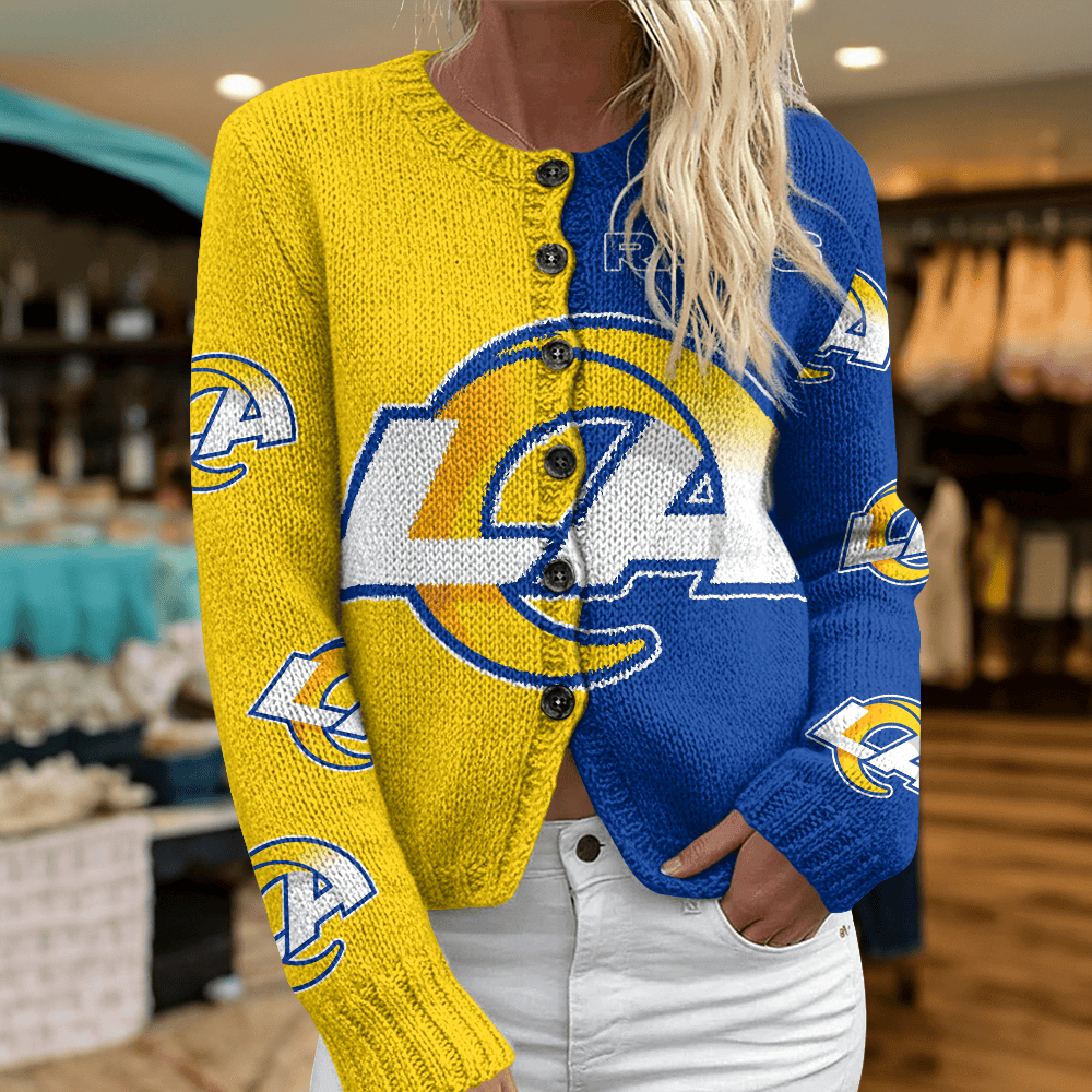 LAR x NFL Cardigan Sweatshirt With Button v1  DatND DVT