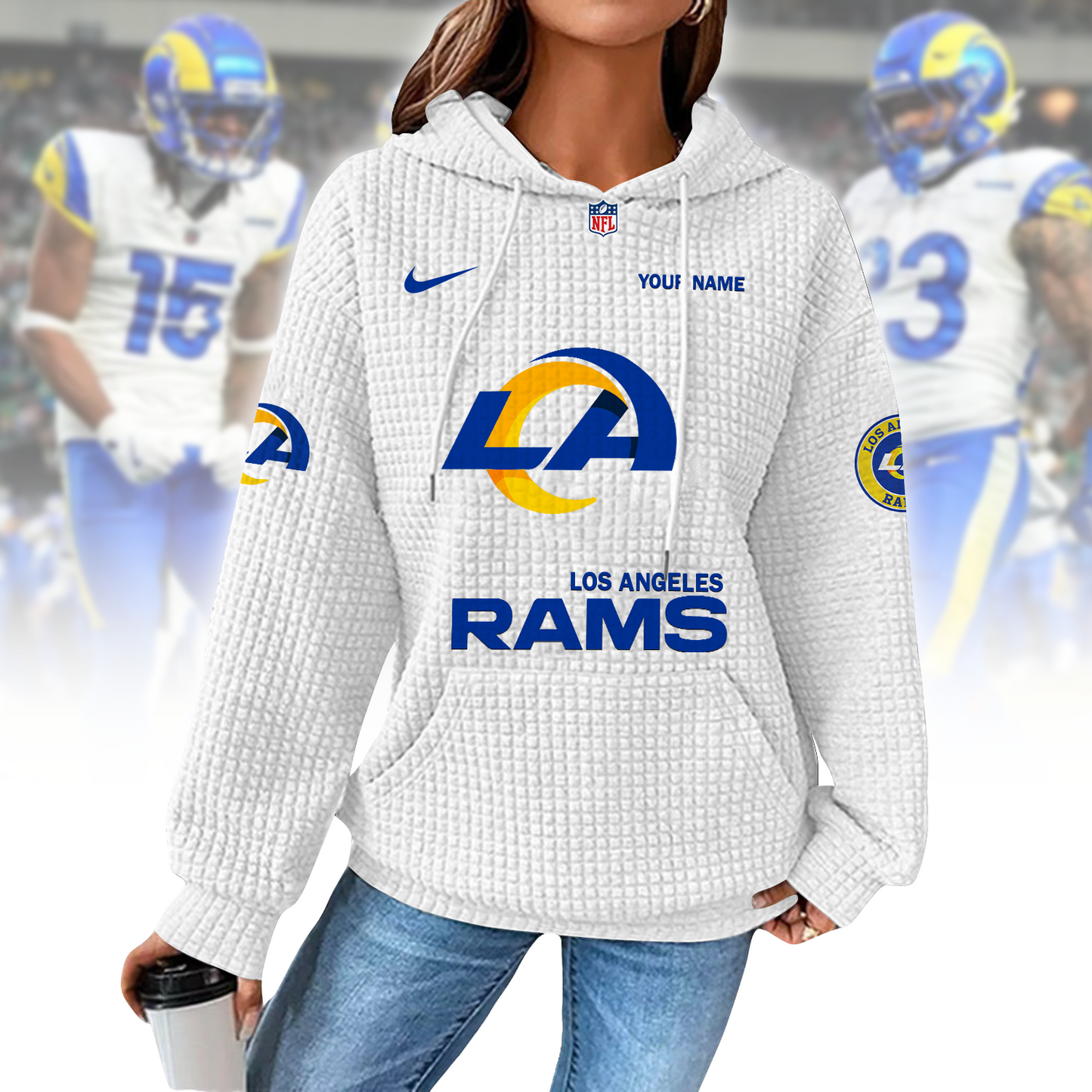 LAR x NFL Waffle Hoodie  0310 DatND DVT