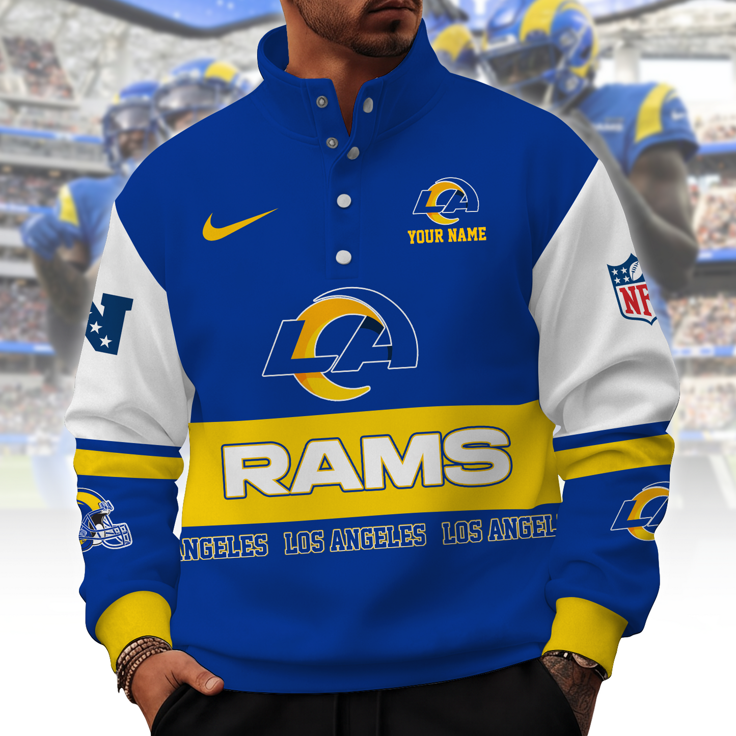 LAR x NFL Stand Collar Sweatshirt 0210 DatND DVT