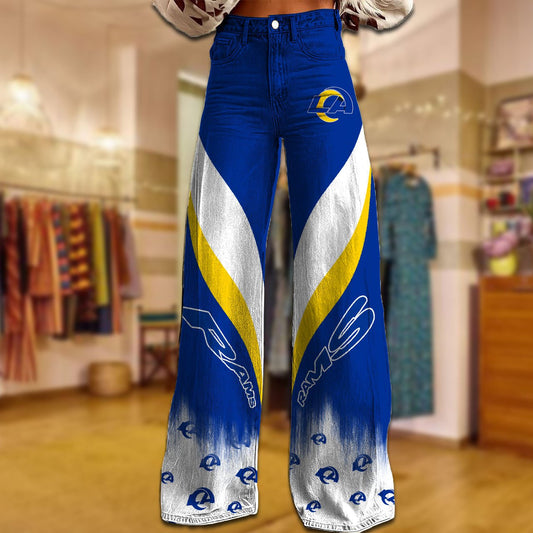 LAR x NFL Women's Casual Wide Leg Pants DATND TANTD 281025