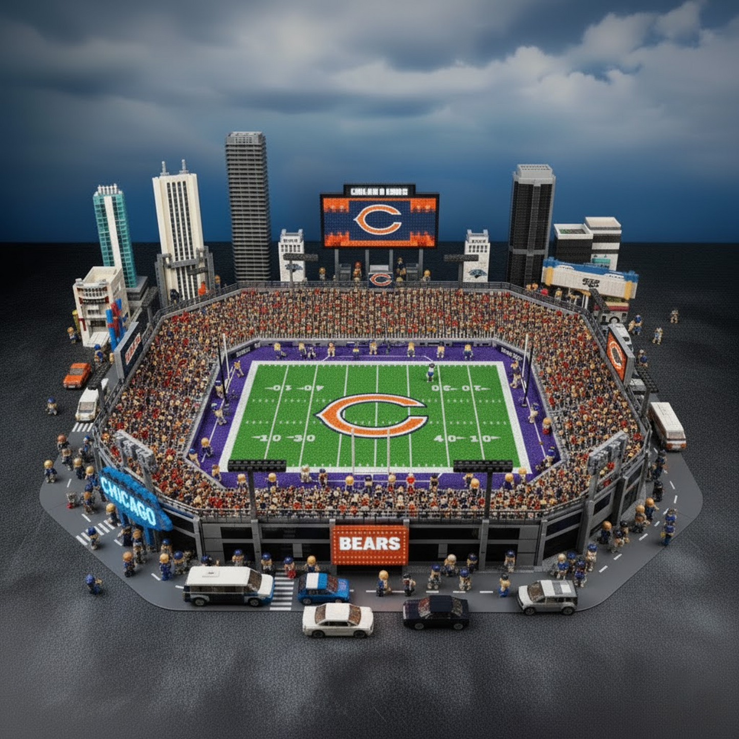LEGO CHI x NFL Display Stadium DatND DVT