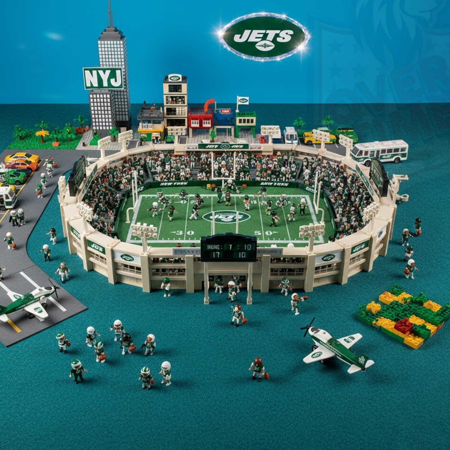 LEGO NYJ x NFL Display Stadium DatND DVT
