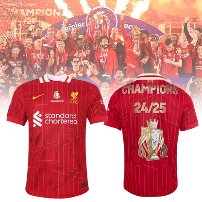 LFC Signed Champions 2425 Squad Boxed Shirt NDD