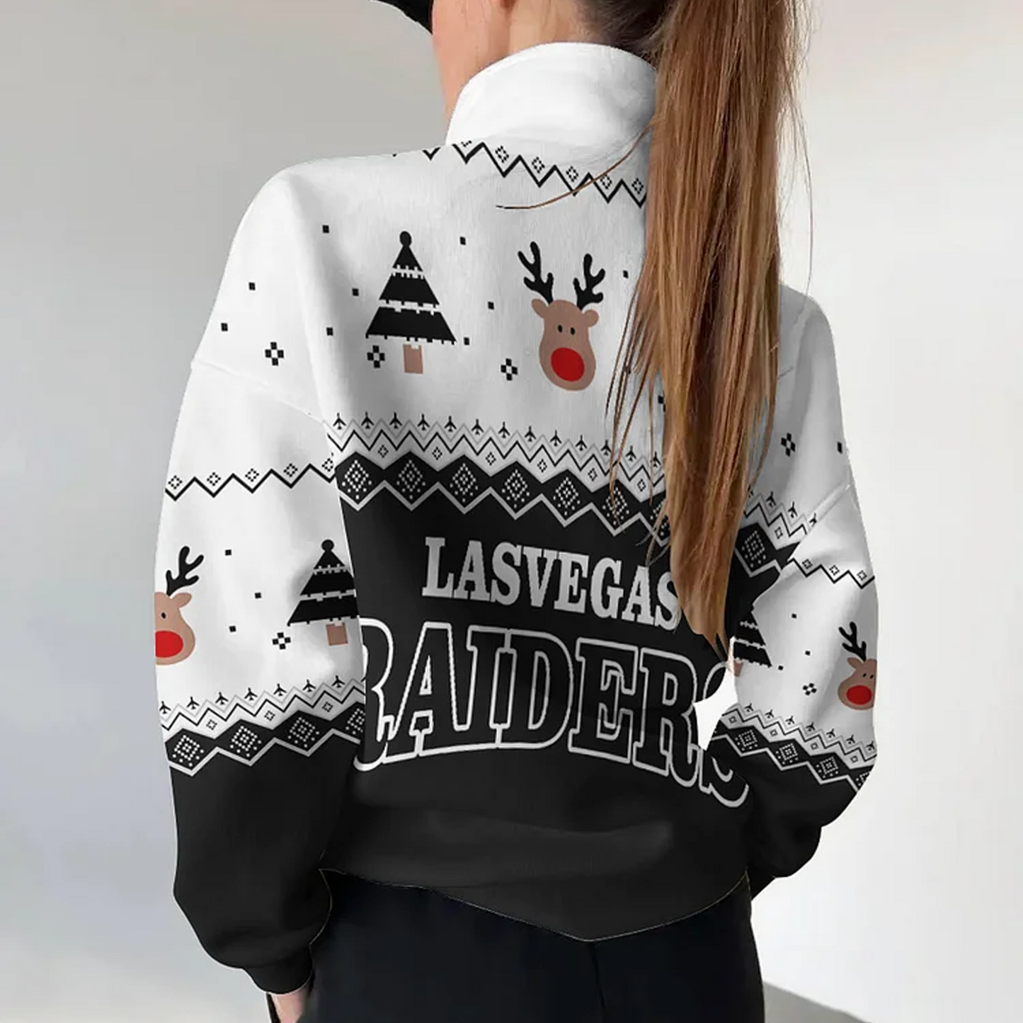 LV X NFL Women's Outdoor Casual Stand Collar Long Sleeve Pullover DATND THUONGNH
