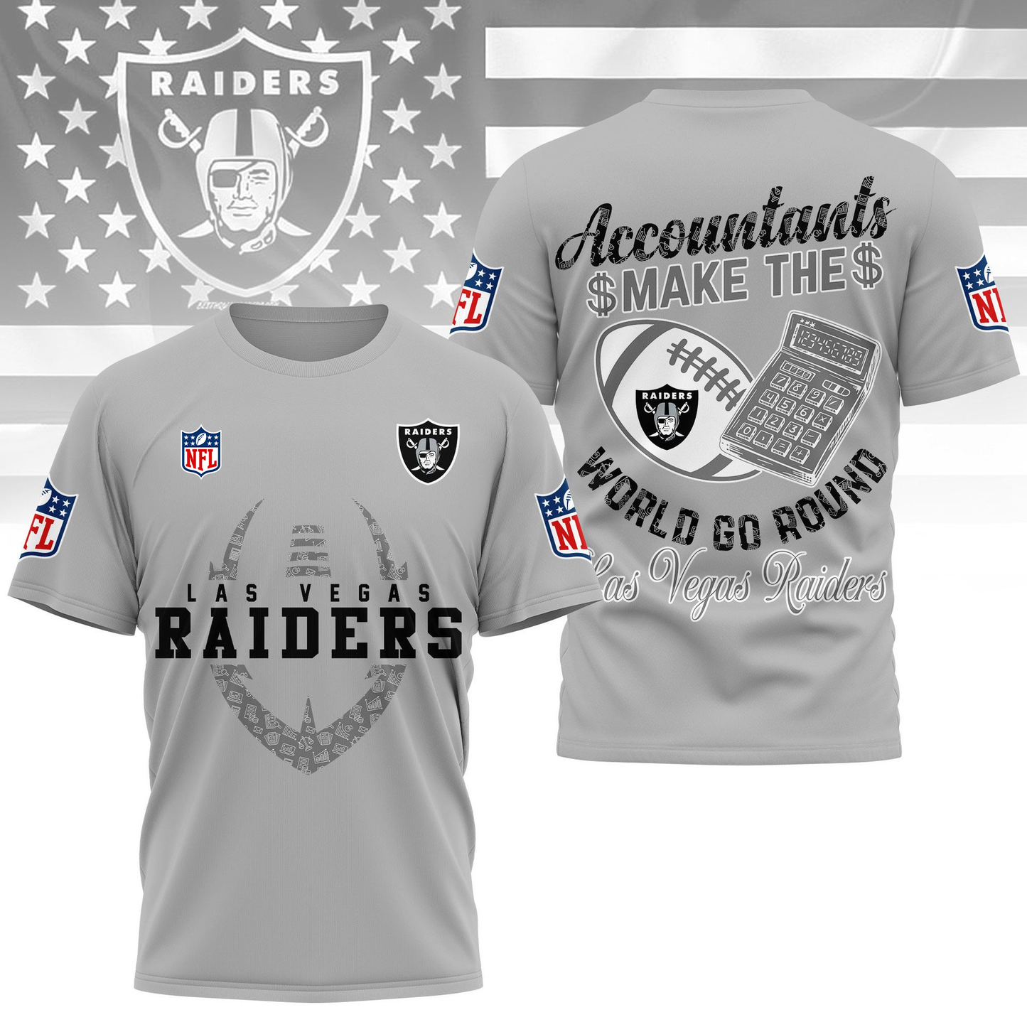 LVR Premium NFL Accountant Pride Fan 3D Shirt DDT CTND