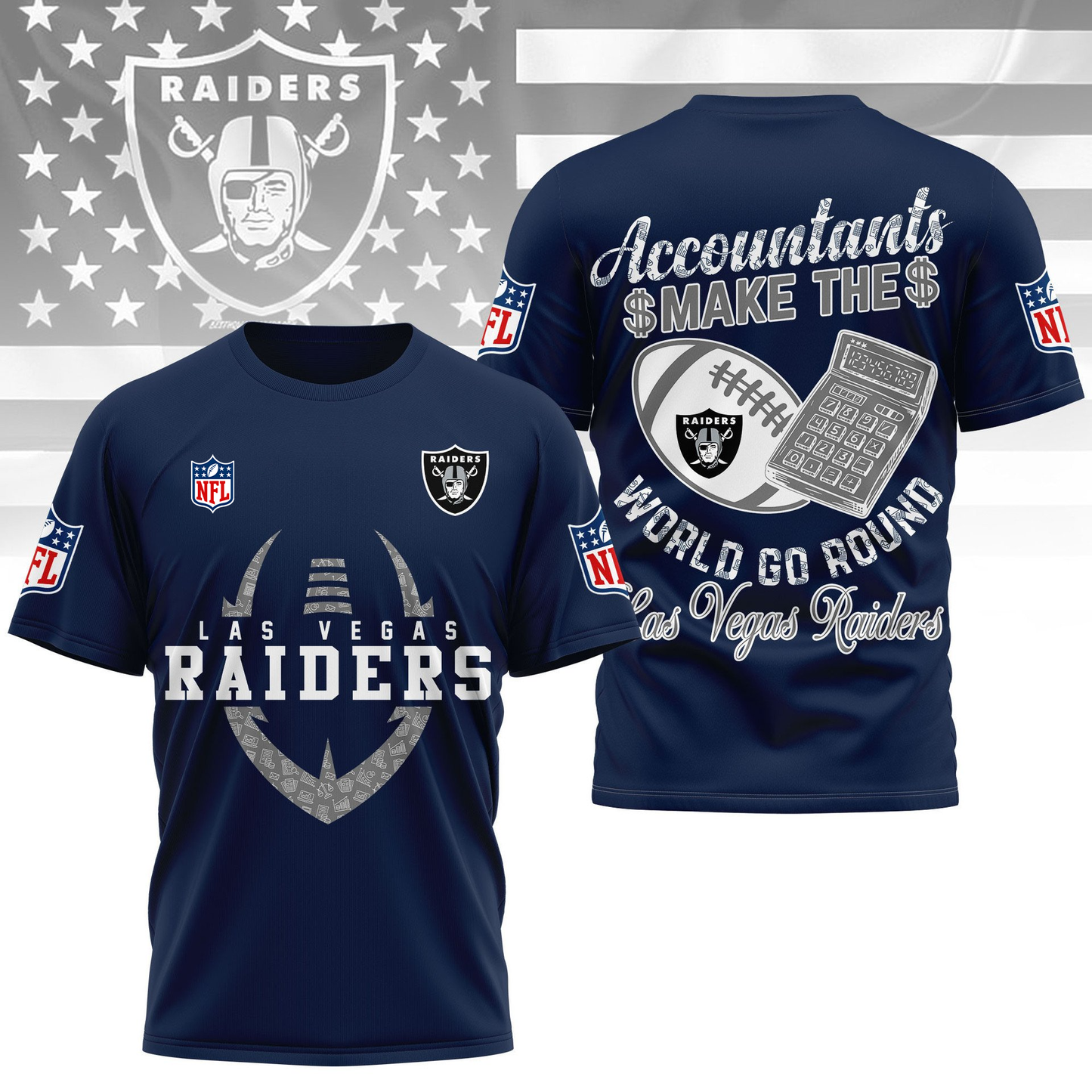 LVR Premium NFL Accountant Pride Fan 3D Shirt DDT CTND