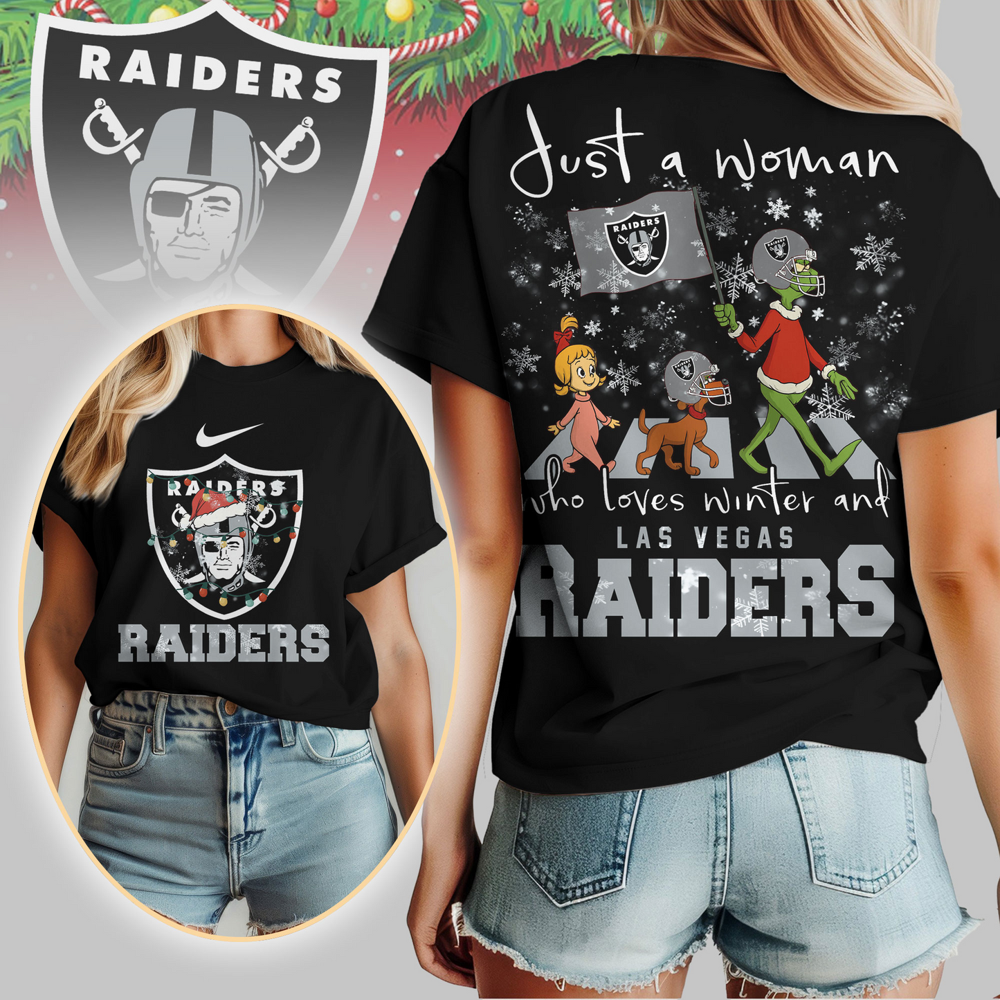 LVR Premium NFL Just A Woman Who Loves Winter 3D Shirt DDT CTND