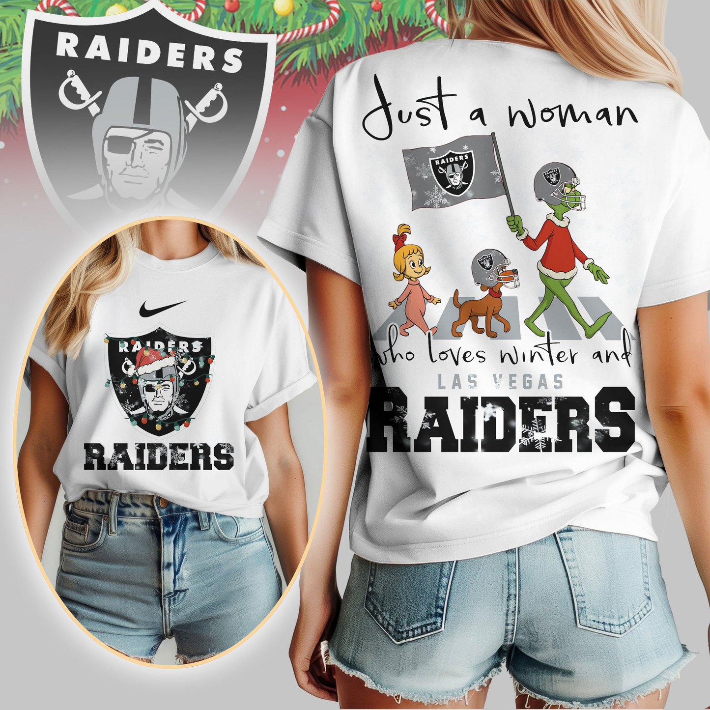 LVR Premium NFL Just A Woman Who Loves Winter 3D Shirt DDT CTND