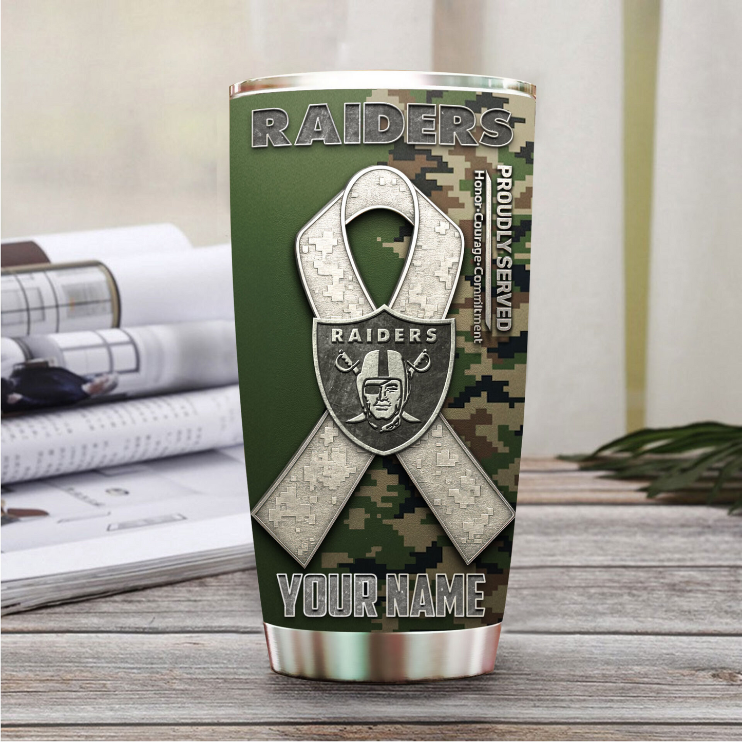 LVR Premium NFL Proudly Served Tumbler DDT NTL