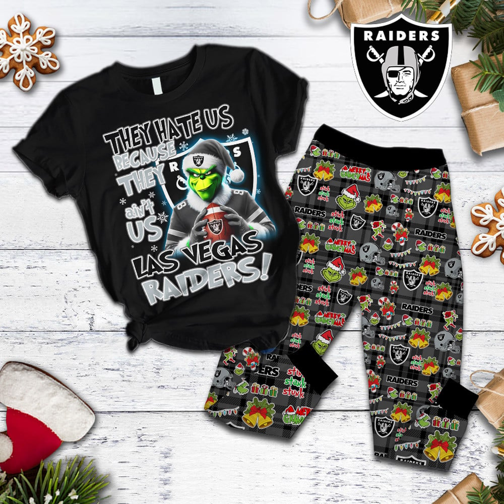 LVR Premium NFL They Ain't Us Grinch Pajamas Set DDT CTND