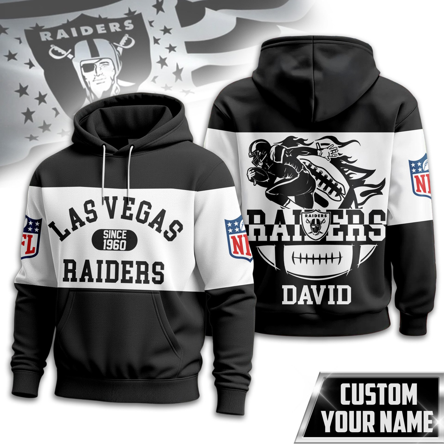 LVR Premium NFL Touchdown Spirit Personalized Hoodie DDT CTND