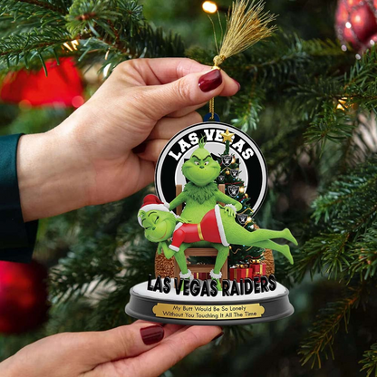 LVR Premium NFL x Grinch Acrylic Ornament DDT NTL
