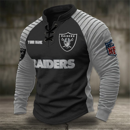 LVR x NFL Men Stand Collar Long Sleeve Top DDT  CTND