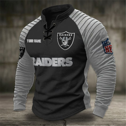 LVR x NFL Men Stand Collar Long Sleeve Top DDT  CTND