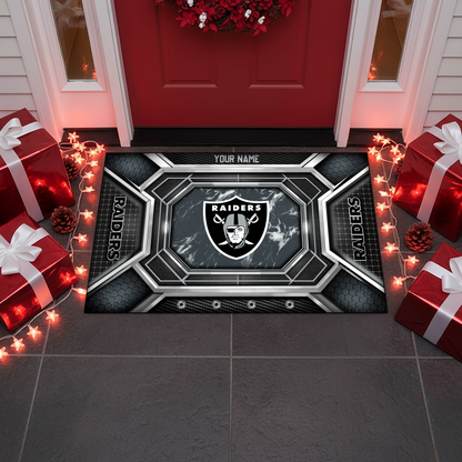 LVR x NFL Personalized Sport Doormat, Gifts For Christmas DDT NTL
