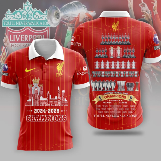 LIV F.C - Premier League Champions 2025 V2 Polo Shirt DDTNTL