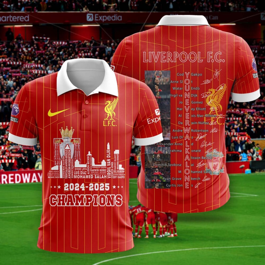 LIV F.C - Premier League Champions 2025 V4 Polo Shirt DDTNTL