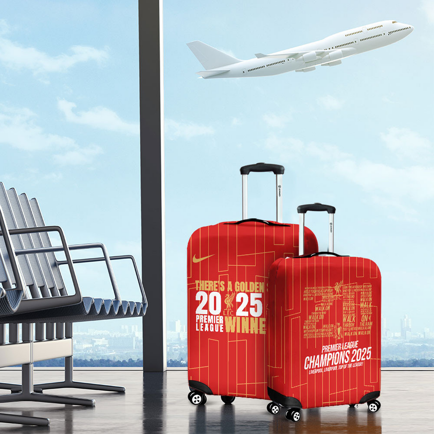 LIV F.C 2024- 2025 EPL Champions Luggage Cover NDD