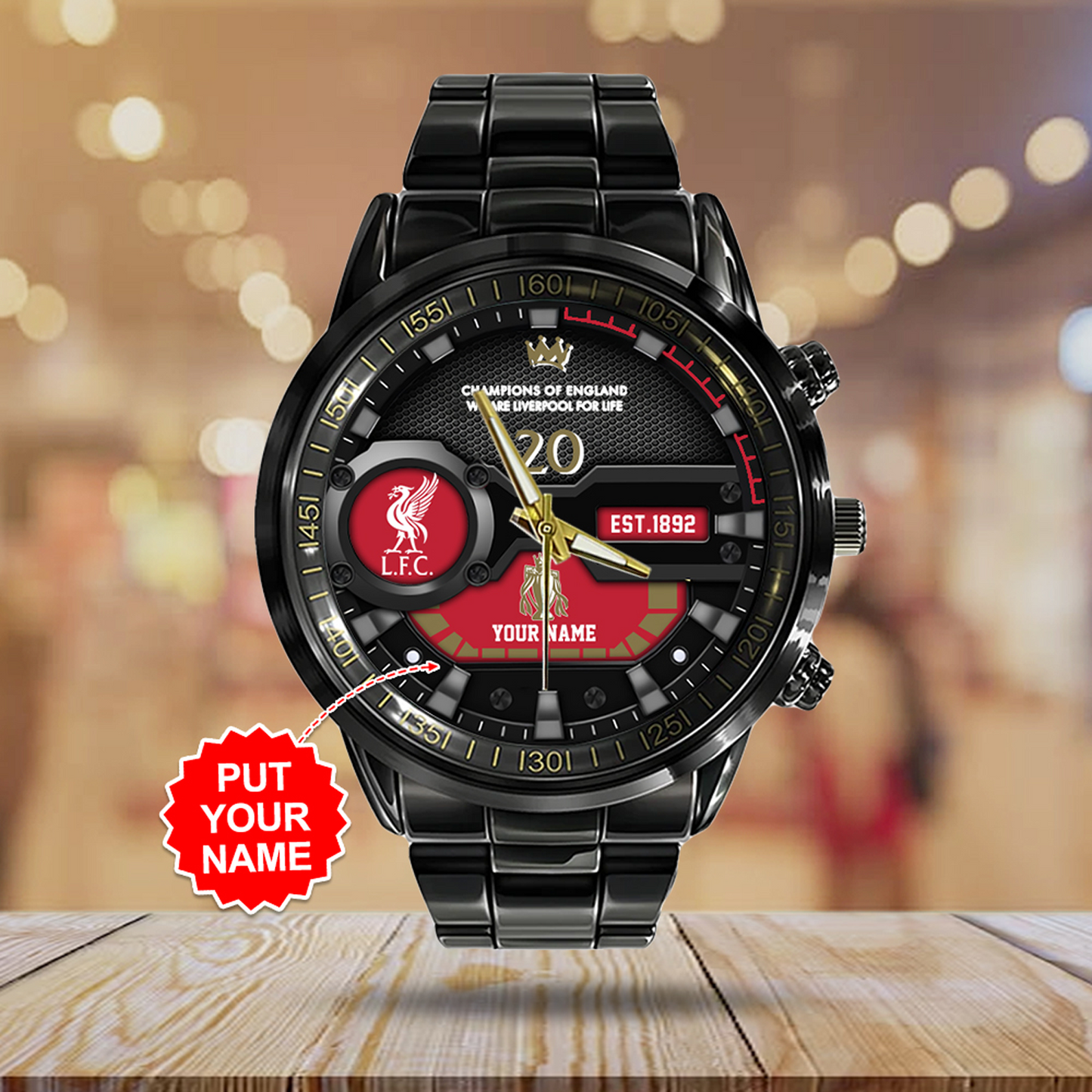 LIV Black Stainless Steel Watch V2 NDD