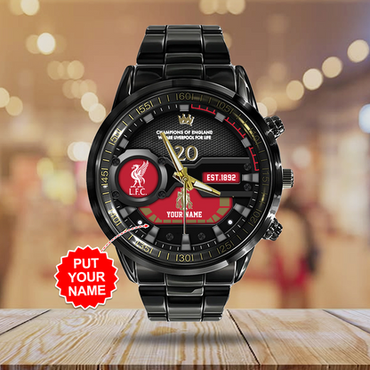 LIV Black Stainless Steel Watch V2 NDD