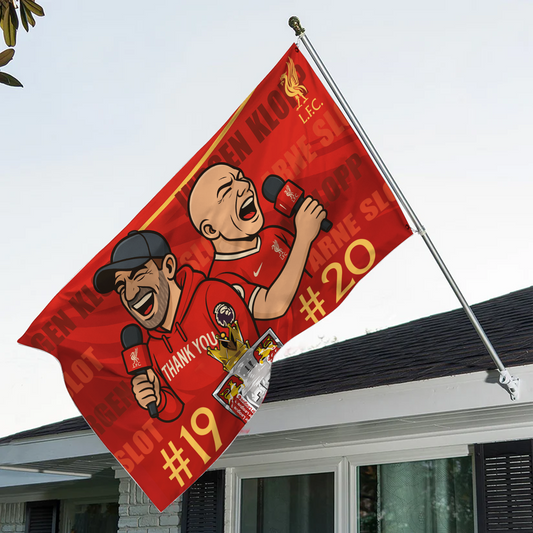 LIV Jurgen Klopp x Arne Slot House Flag NDD DVT
