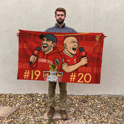 LIV Jurgen Klopp x Arne Slot House Flag NDD DVT