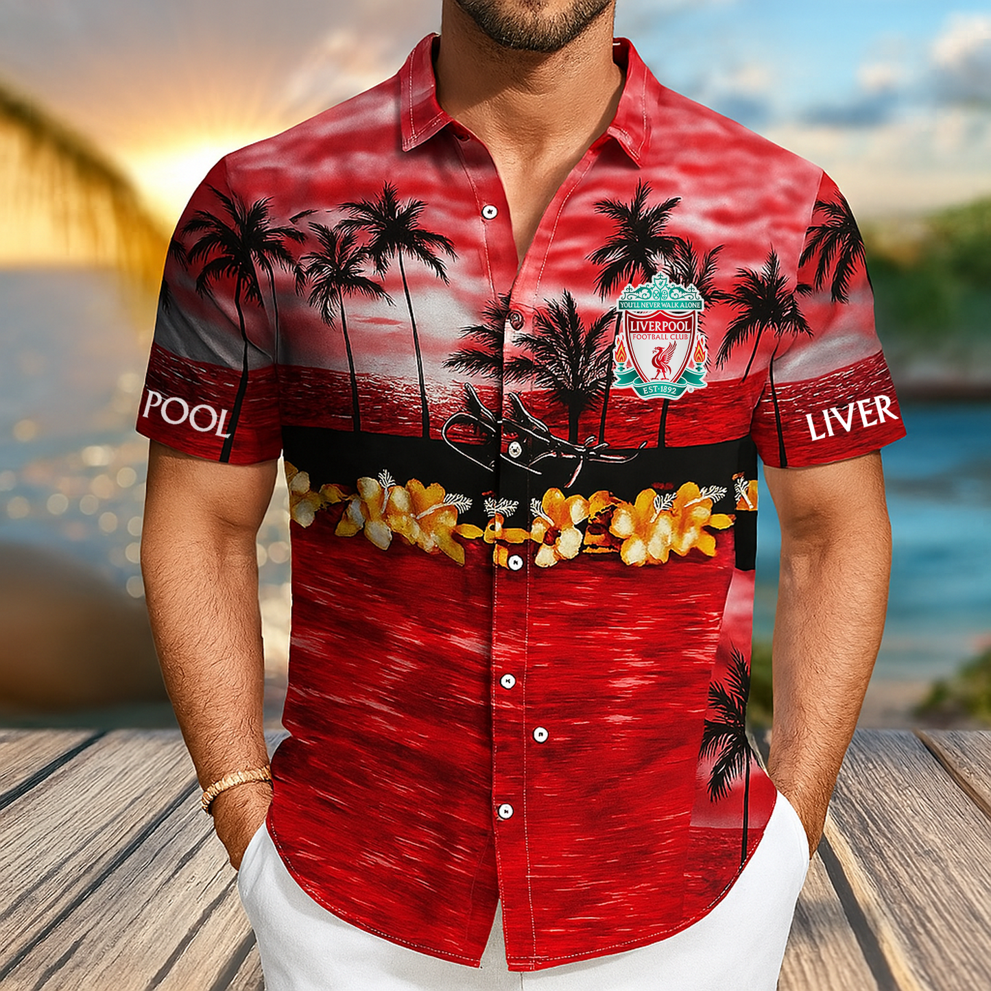 Liv Tropical Hawaii Shirt Beach Short V2 DATND TANTD